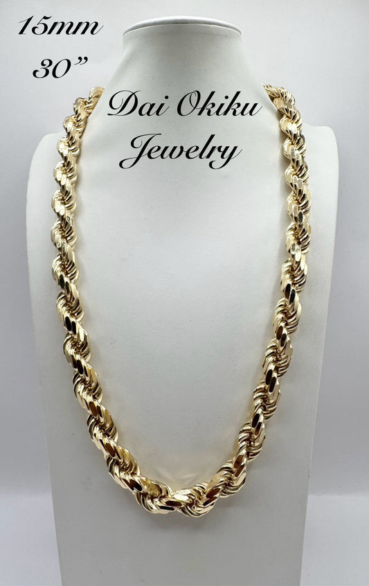 15mm 30" Diamond Cut Rope