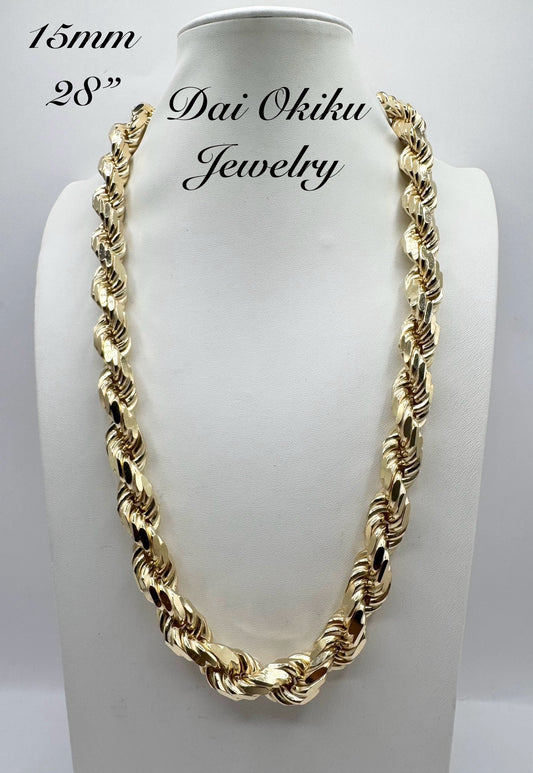 15mm 28" Diamond Cut Rope