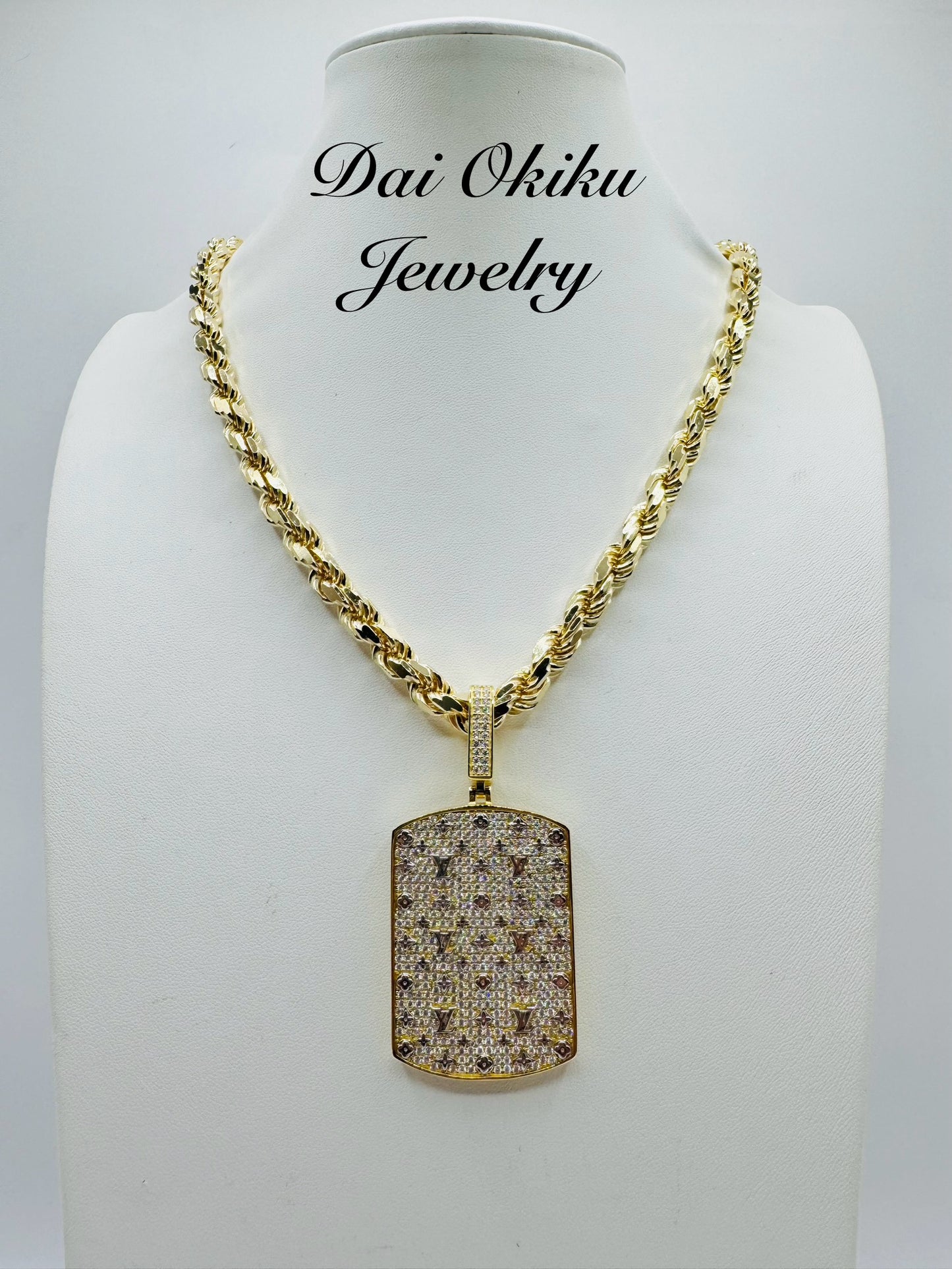 LV Diamond Pendant