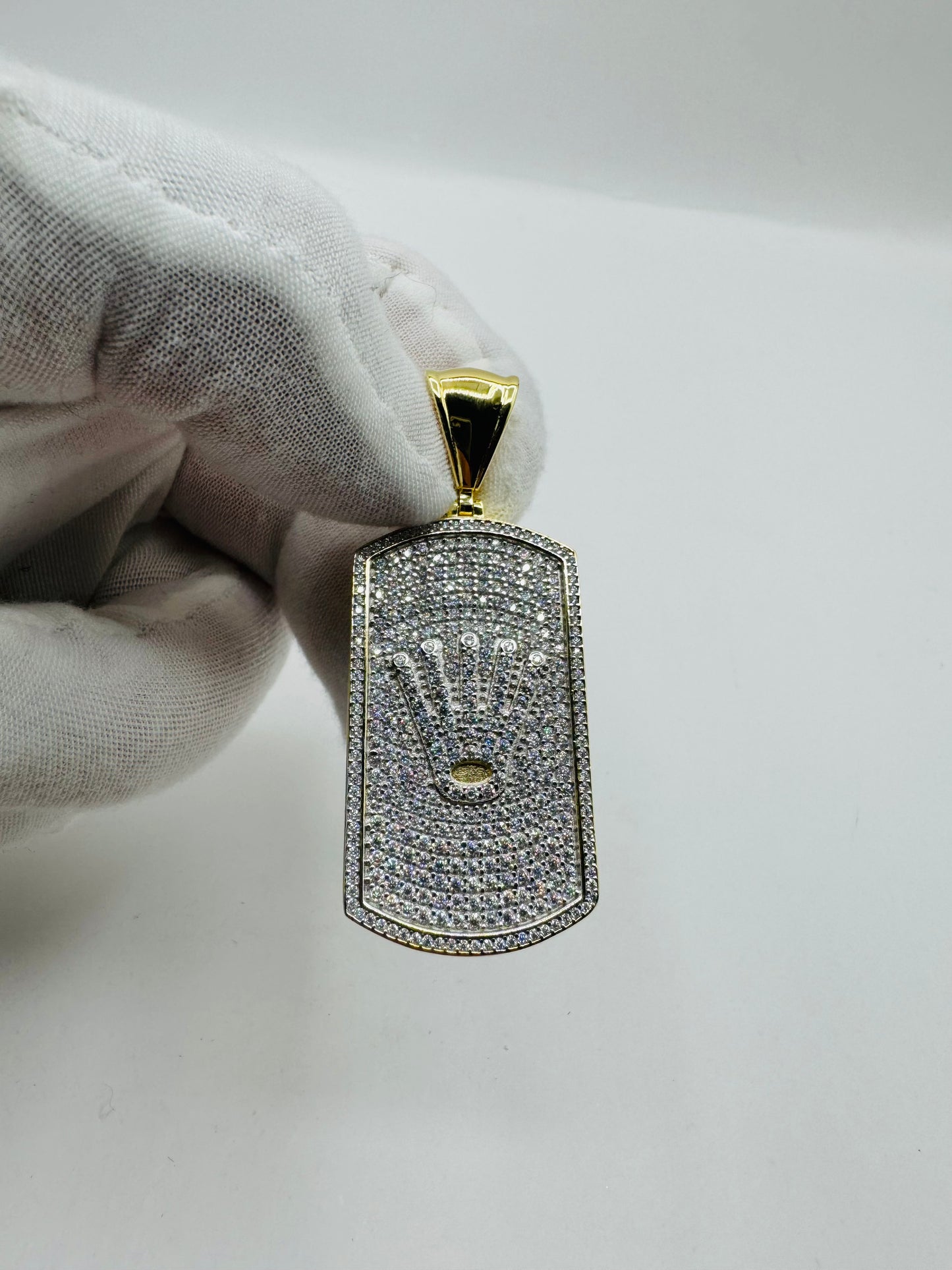 Crown Diamond Pendant