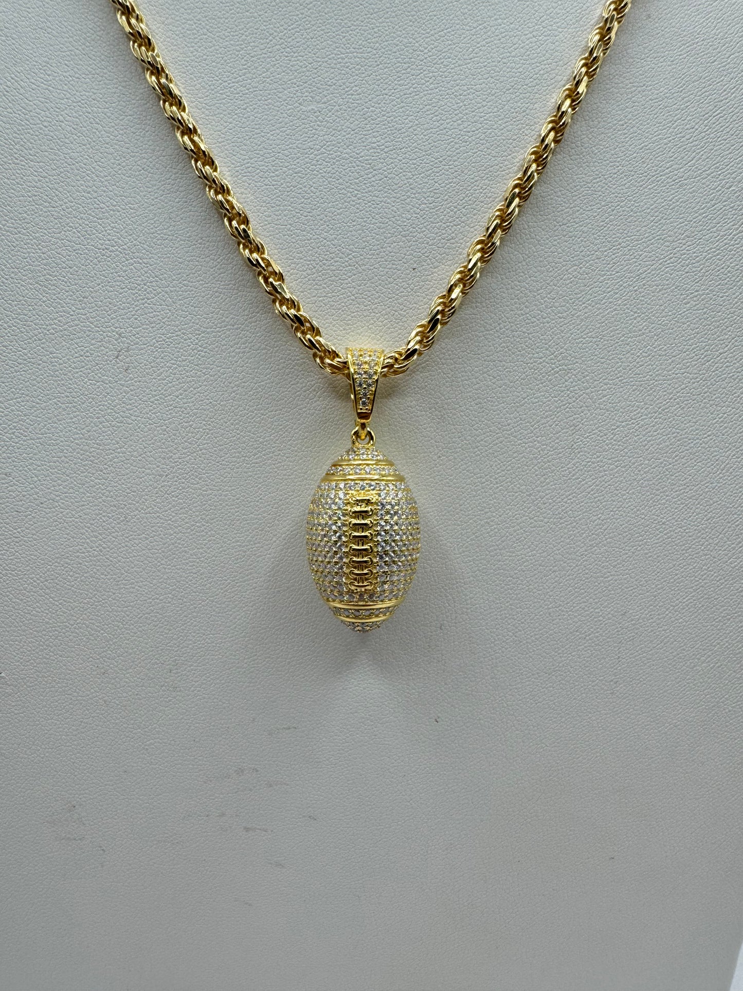 Football Diamond Pendant