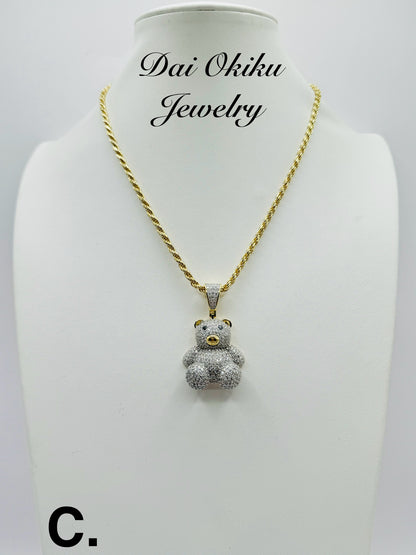 Teddy Diamond Pendant