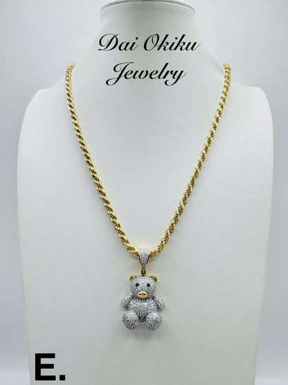 Teddy Diamond Pendant