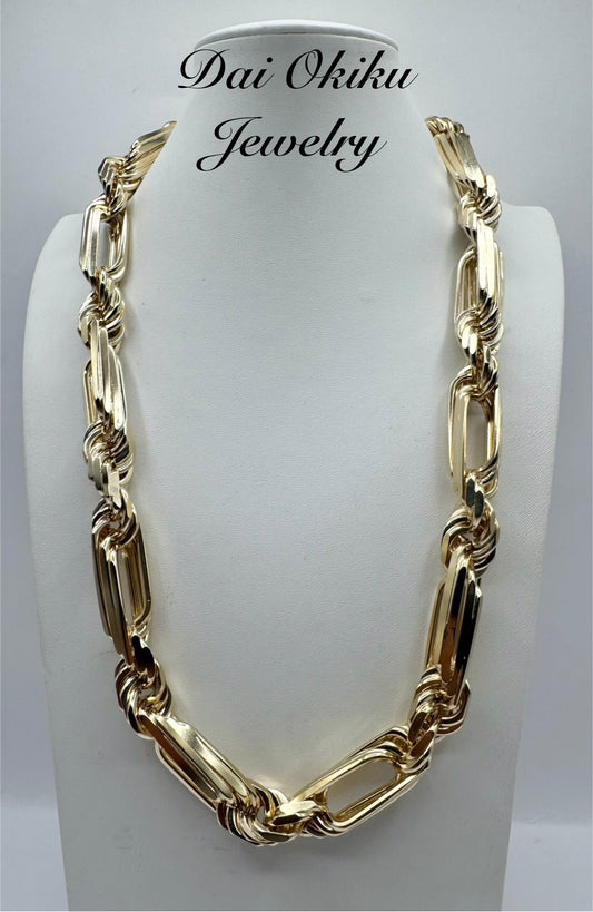 18mm 30” 14k Solid Italian Milano