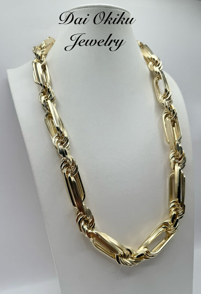 18mm 30” 14k Solid Italian Milano