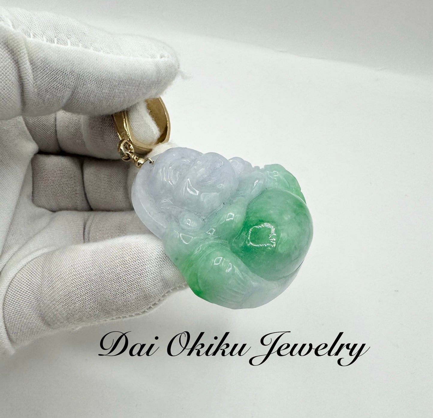 Natural Jade Buddha Pendant