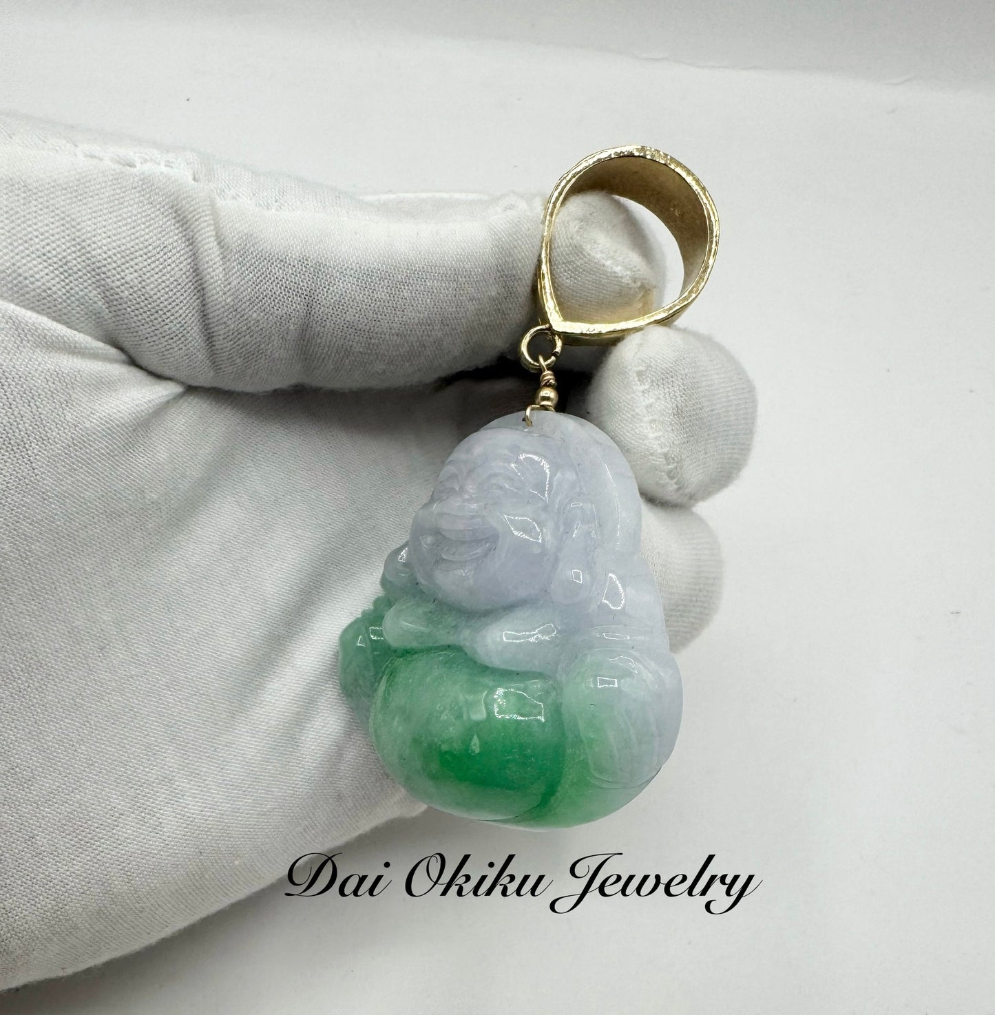 Natural Jade Buddha Pendant