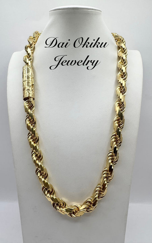 Custom 14mm 28” Diamond Cut Rope with Custom Barrel Lock