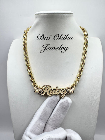 Custom Name Cutout Pendant