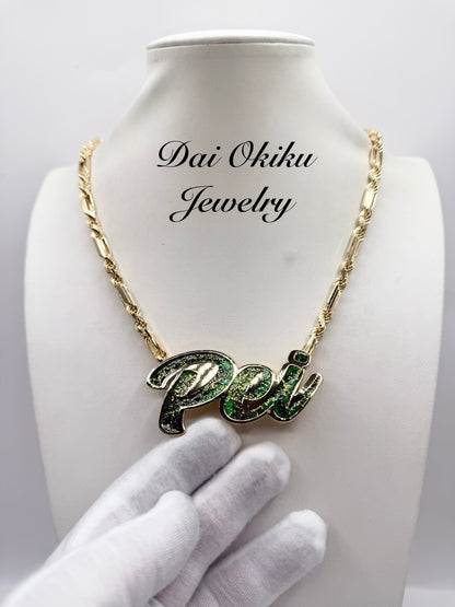 Custom Name Cutout Pendant