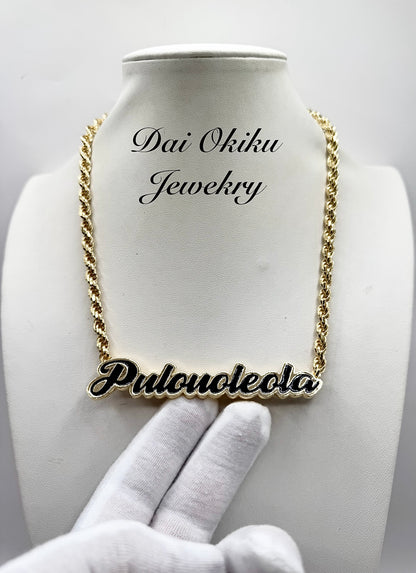 Custom Name Cutout Pendant