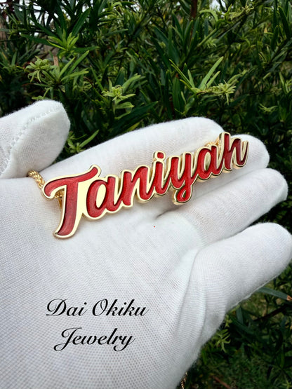 Custom Name Cutout Pendant
