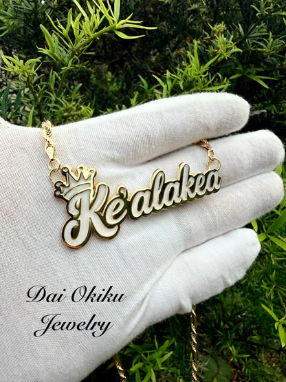 Custom Name Cutout Pendant